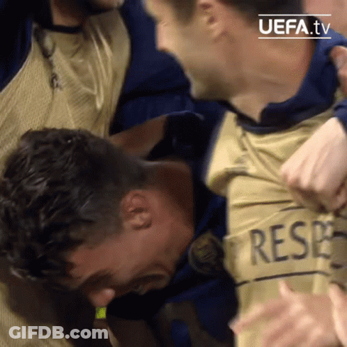 Man In Gold Shirt Saying Respect GIF