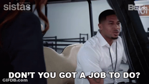 Man In Golf Cart Says Don't You Got A Job To Do GIF