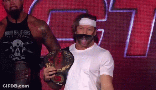 Man In Good Brothers Shirt Holding Belt GIF