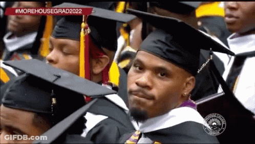 Man In Graduation Cap And Gown GIF