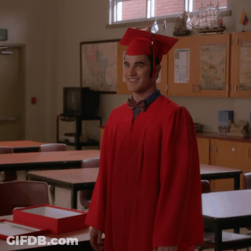 Man In Graduation Cap And Gown GIF