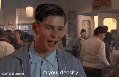 Man In Gray Jacket Saying I'm Your Density GIF