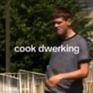 Man In Gray Shirt Cook Dweeking GIF