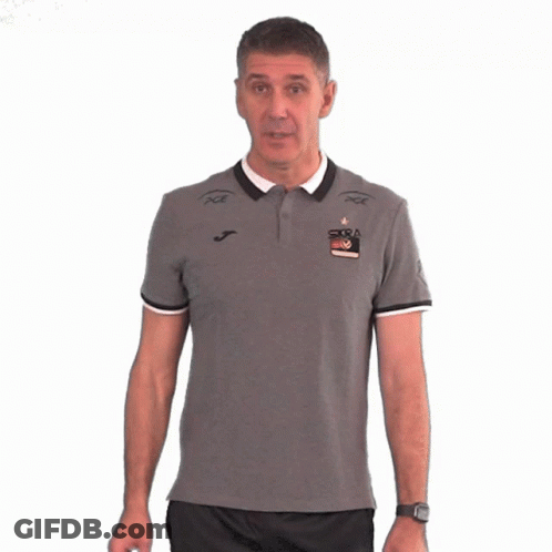 Man In Gray Shirt Saying Pce GIF