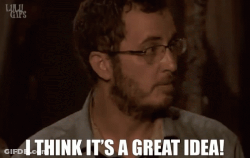 Man In Gray Shirt Walking Through Woods Asking Why Are You Looking In My Bag GIF