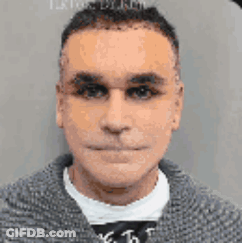 Man In Gray Sweater And White Shirt GIF