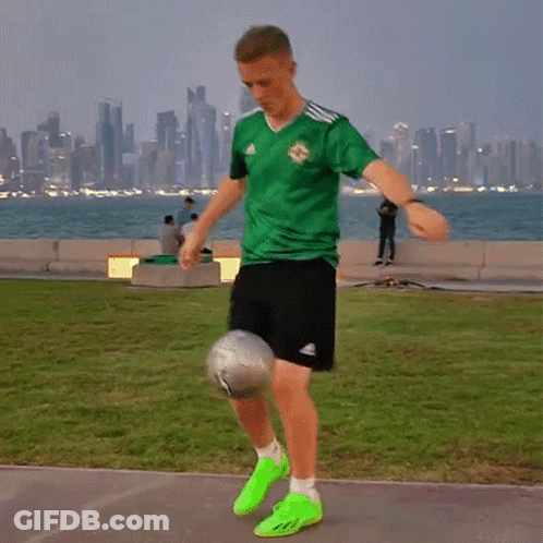 Man In Green Adidas Shirt Dancing GIF