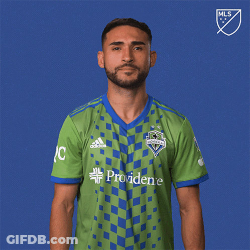 Man In Green And Blue Soccer Jersey Saying Providene GIF