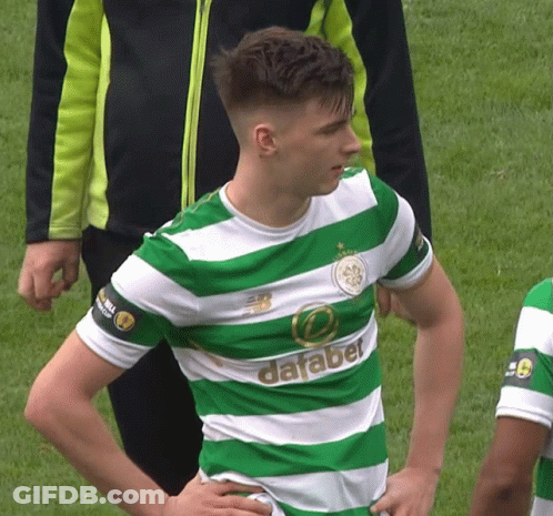 Man In Green And White Dafabe Shirt GIF