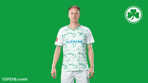 Man In Green And White Jersey Number 16 GIF