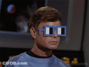 Man In Green And White Square Glasses GIF
