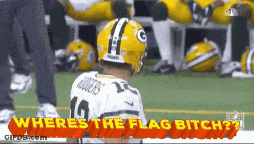Man In Green Bay Packers Uniform Running GIF
