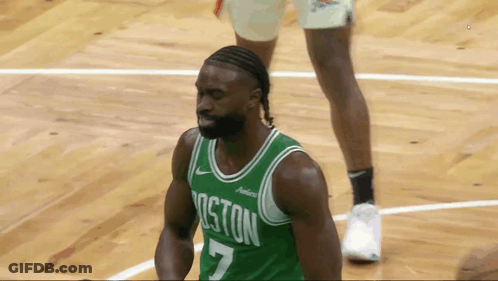 Man In Green Boston Jersey GIF