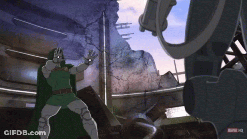 Man In Green Cape Marvel HQ GIF