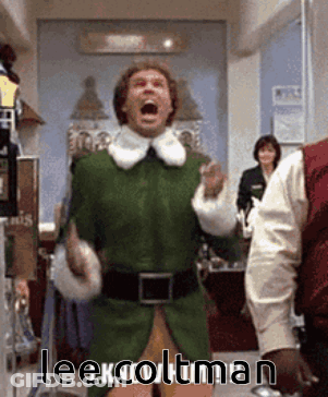 Man In Green Elf Costume Screaming GIF
