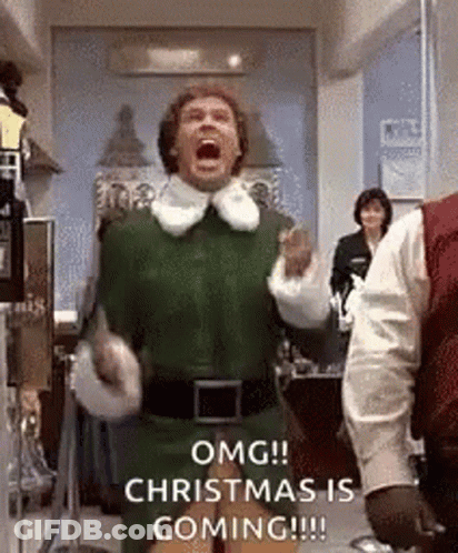 Man In Green Elf Costume Screaming Christmas GIF