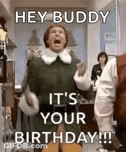 Man In Green Elf Costume Screaming Holding Guitar GIF