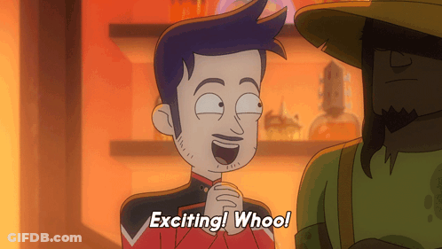 Man In Green Elf Costume Screaming I'm So Excited GIF