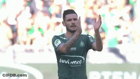 Man In Green Eovi Mcd Jersey Applauds GIF