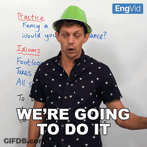 Man In Green Hat Whiteboard Practice Fancy A Would You Dance GIF