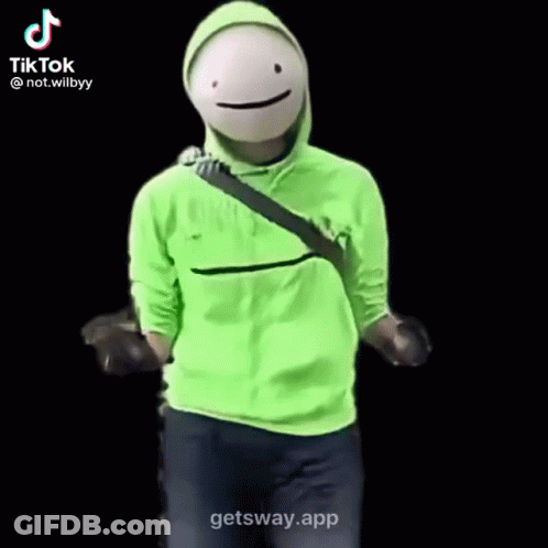 Man In Green Hoodie Dancing GIF