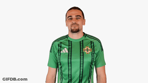 Man In Green Ireland Shirt GIF