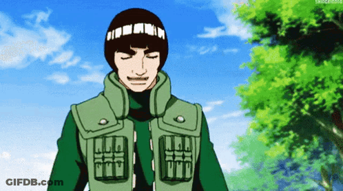 Man In Green Jacket And Headband With Letter T GIF