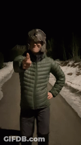Man In Green Jacket And Helmet Thumbs Up GIF
