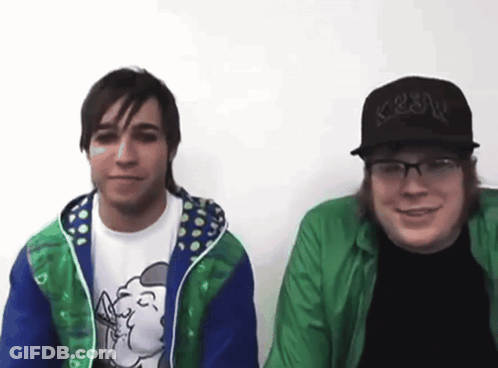 Man In Green Jacket And Man In Black Hat Saying Crew GIF