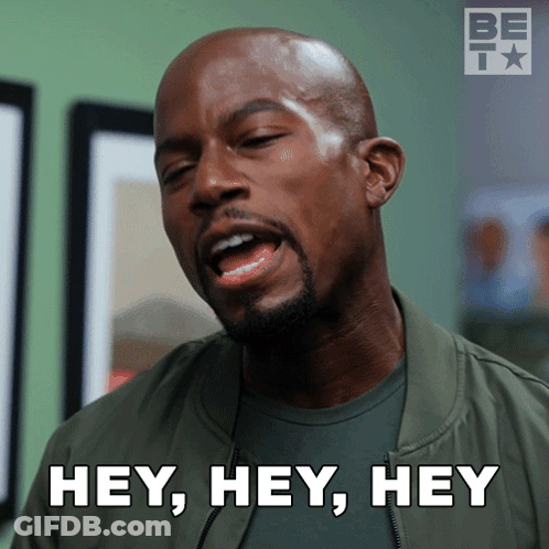 Man In Green Jacket Saying Hey Hey Hey GIF