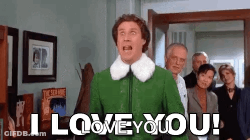 Man In Green Jacket Saying I Love You To Group GIF