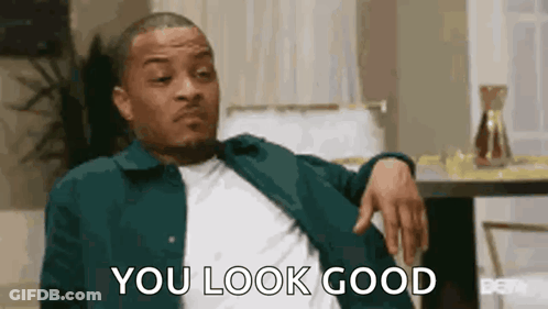 Man In Green Jacket Says You Look Good GIF