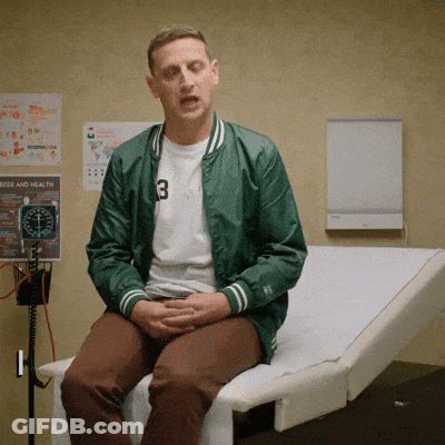 Man In Green Jacket With Number 3 GIF