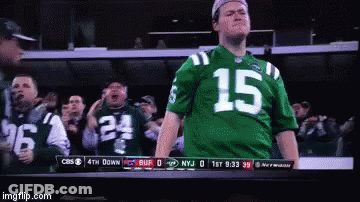 Man In Green Jersey Number 15 GIF