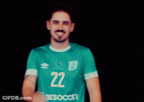 Man In Green Jersey Number 22 GIF