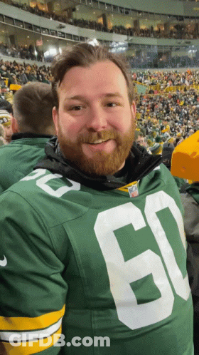 Man In Green Jersey Number 60 GIF