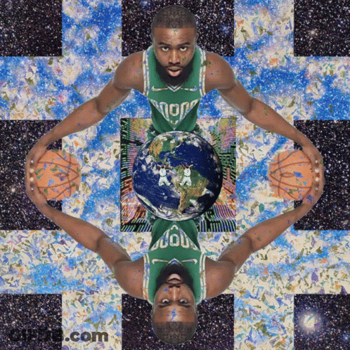 Man In Green Jersey Saying NBA GIF