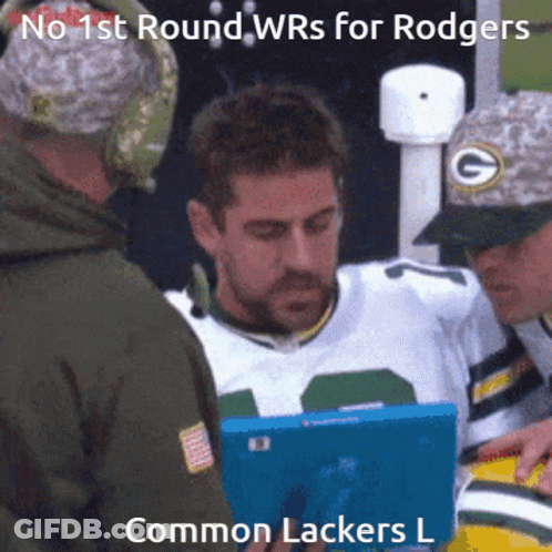 Man In Green Packers Jersey Being Interviewed GIF