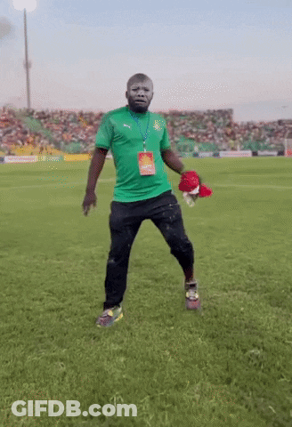Man In Green Puma Shirt GIF