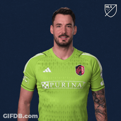 Man In Green Purina Jersey GIF