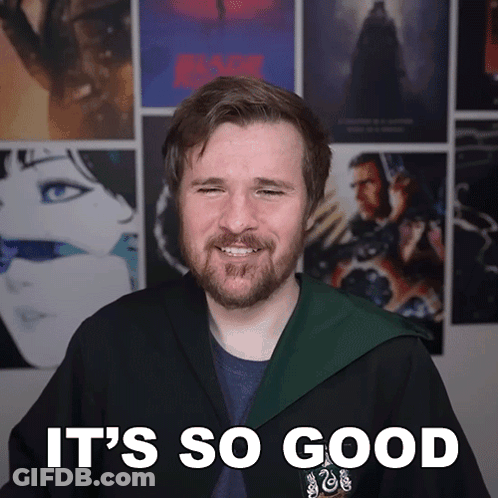 Man In Green Robe Says It's So Good GIF