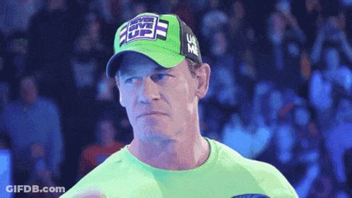 Man In Green Shirt And Us Boys Hat GIF