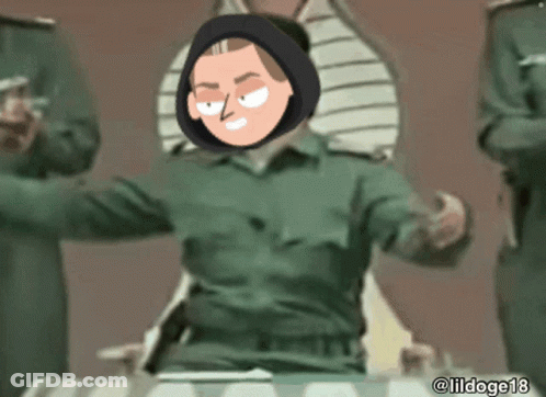 Man In Green Shirt Black Hood @Lildoge18 GIF