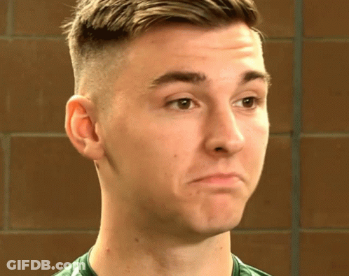 Man In Green Shirt Close Up GIF
