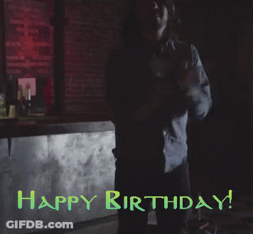 Man In Green Shirt Dancing Happy Birthday GIF