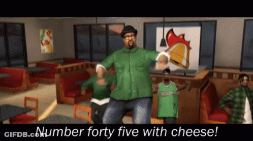 Man In Green Shirt Dancing In Diner Number Forty Five With Cheese GIF