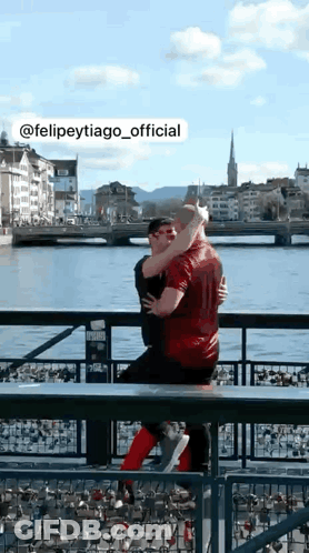 Man In Green Shirt Dancing With Another Man GIF