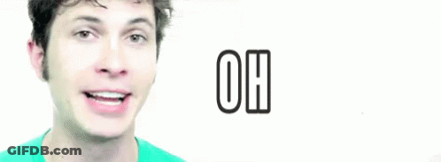 Man In Green Shirt Funny Face Oh Snap GIF