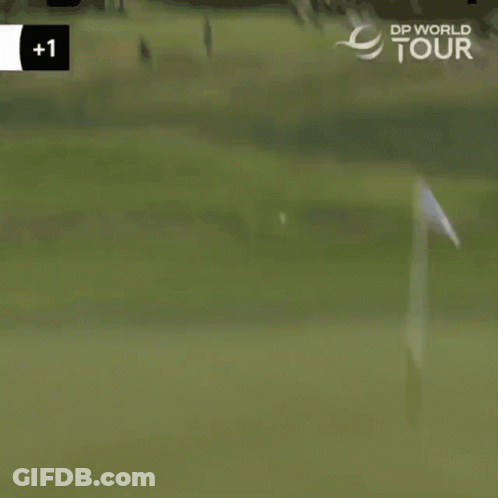 Man In Green Shirt Holding Golf Club GIF