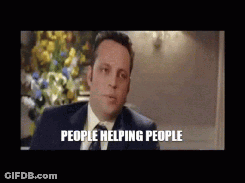 Man In Green Shirt Looks At Sign Saying R.I.P GIF